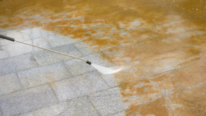 Scrub Cleaning of Tiled and Grouted Surfaces