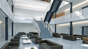Shared commercial space maintained by Chicago’s Best Janitorial Cleaning Services