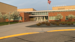 Bright school lockers representing high traffic areas that require consistent attention. Professional Education Cleaning Services in Chicago focus on touch points like locker doors and hallway surfaces to prevent buildup.