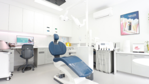 Dental treatment room prepared with Professional Medical Cleaning Chicago standards