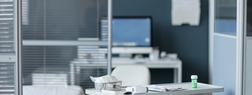 Treatment room supported by Professional Medical Cleaning Chicago services