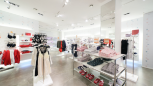 Clothing store interior maintained by Professional Retail Cleaning Chicago services