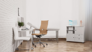 Medical exam room cleaned by Best Medical Cleaning Services in Chicago