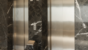 The Best Facility Maintenance in Chicago in elevator lobby with clean surfaces
