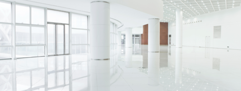 Modern commercial lobby maintained with professional Facility Maintenance Services.