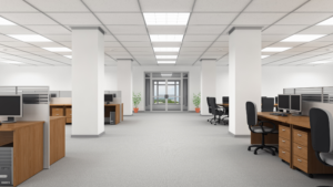 Customized Office Cleaning Services for a large open workplace