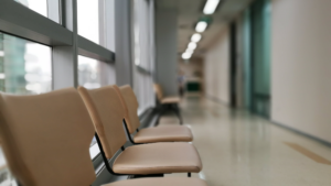 Medical equipment in a clean examination room