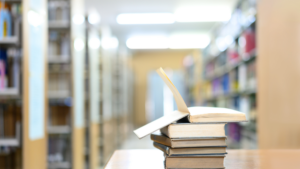 Clean school library ready for the new academic year