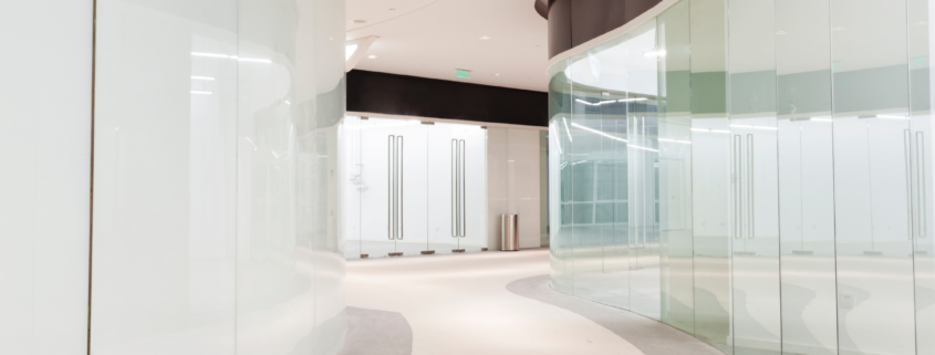 Clean modern commercial interior prepared for final handover