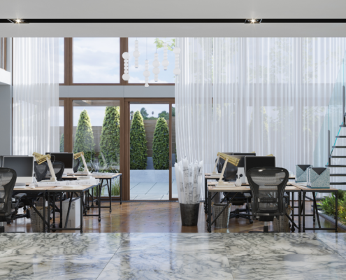 Reliable Commercial Cleaning Services for a modern office workspace